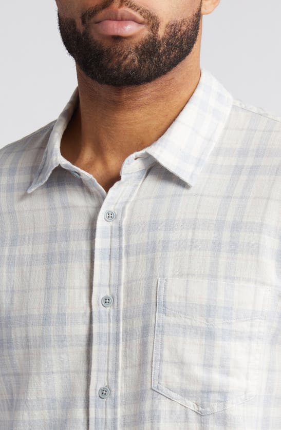 Shop Rails Wyatt Plaid Cotton Button-up Shirt In Slate Petal
