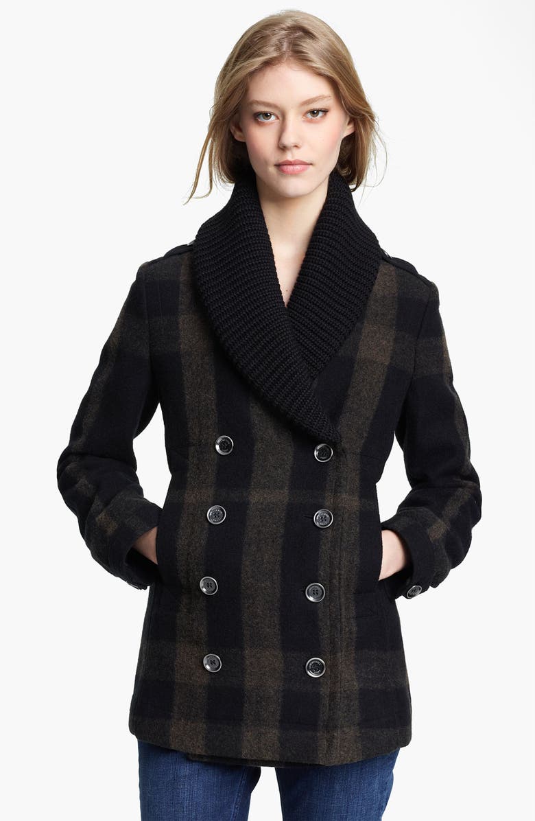 Burberry Brit Shawl Collar Double Breasted Jacket | Nordstrom