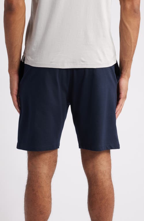 Shop Hugo Boss Boss Authentic Cotton Lounge Shorts In Dark Blue