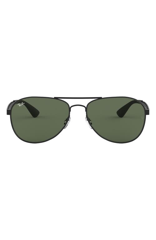 Ray-Ban Unisex 58mm Aviator Sunglasses in Matte Black at Nordstrom
