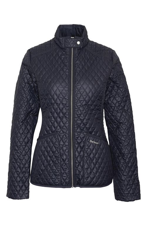 Shop Barbour Swallow Quilted Jacket In Dark Navy