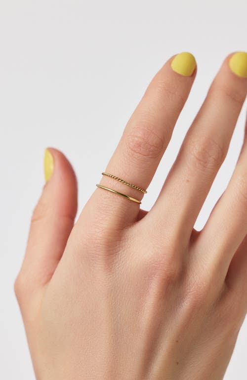 Ana Luisa 10k Gold Ring Set In Gold
