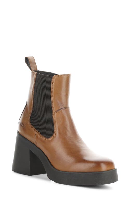 Shop Bos. & Co. Veil Waterproof Platform Bootie In Rich Tan/dark Brown