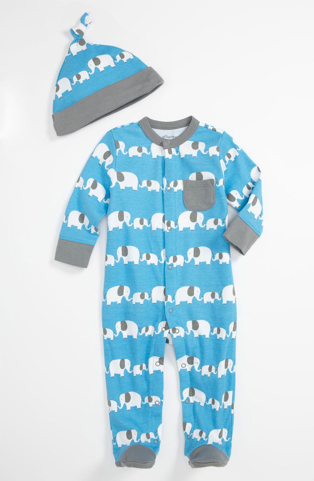 Offspring 'Elephant' Footie & Hat (Baby) Nordstrom