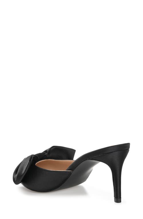 Shop Journee Collection Tiarra Bow Mule In Black