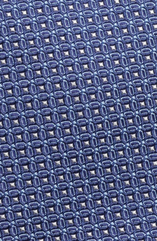 Shop Jack Victor Lorraine Micropattern Silk Tie In Blue