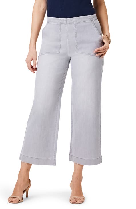 Women's Grey Cropped & Capri Pants