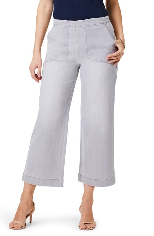 NIC+ZOE All Day Wide Leg Crop Jeans in Mercury at Nordstrom, Size 34