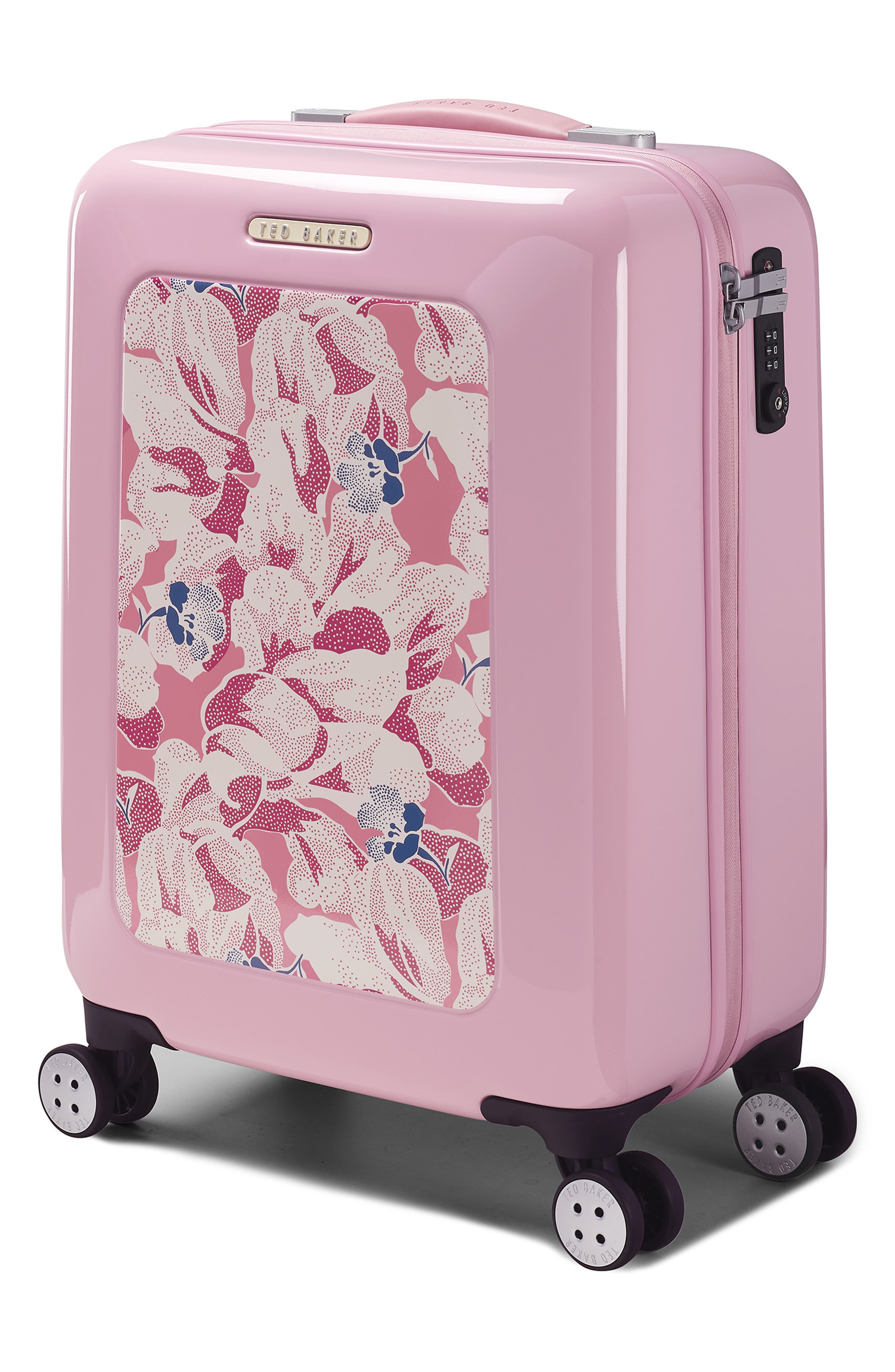 Ted Baker London Take Flight New Romance Hardside Spinner Suitcase in Pink Smart Closet