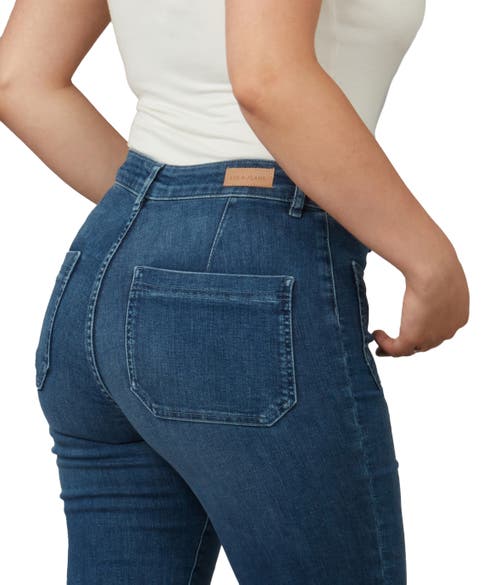 Lola Jeans Gene Mid Rise Bootcut Jeans In Dim Sky