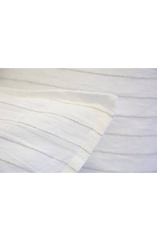 Pom Pom At Home Blake Duvet Cover, King In White/ocean