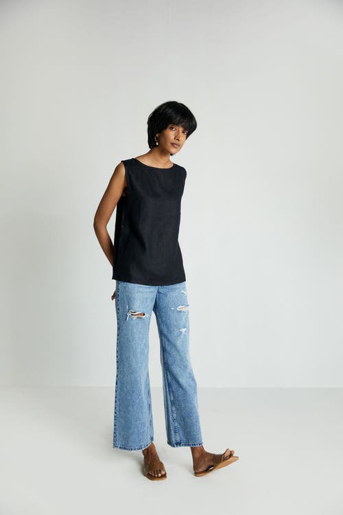 Reistor Women's The Black In Business Hemp Top In Black