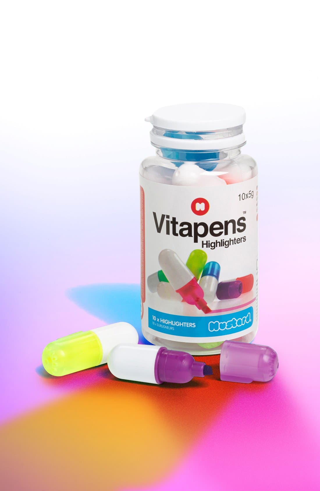 Mustard 'Vitapens' Capsule Highlighter Pens (Set of 10) Nordstrom
