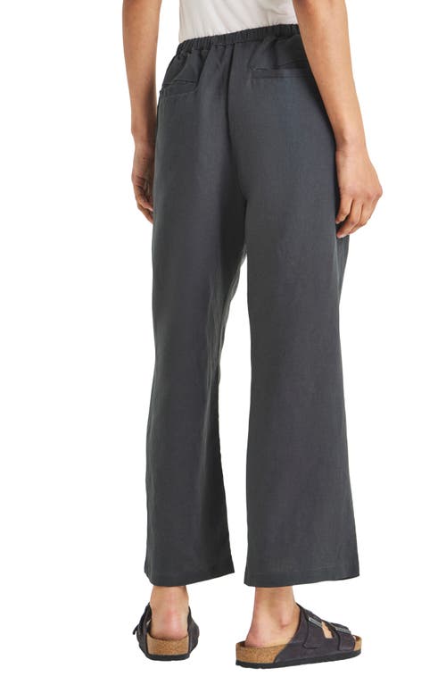 Splendid Dawson Linen Blend Drawstring Pants In Lead