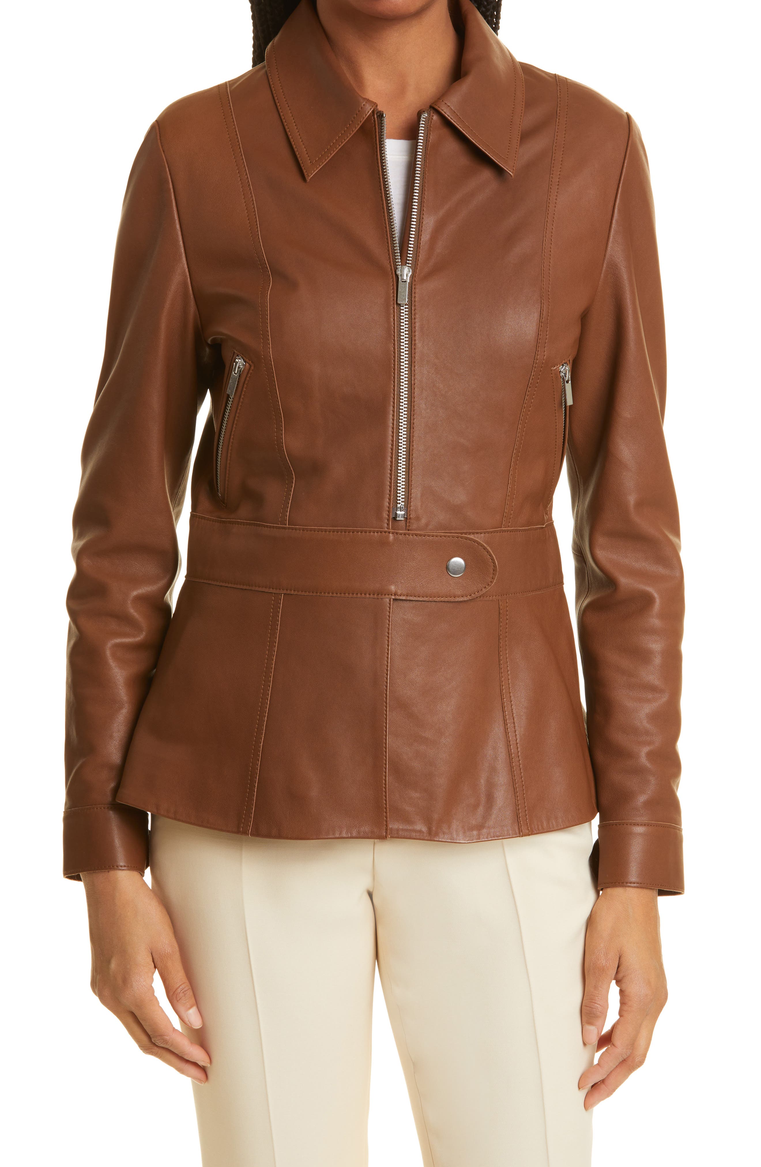 nordstrom topman leather jacket