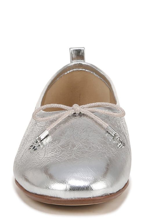 Sam Edelman Women's Ari Square Toe Ballet Flats In Soft Silver