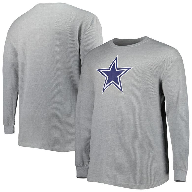 Profile Dallas Cowboys Big & Tall Waffle-knit Thermal Long Sleeve