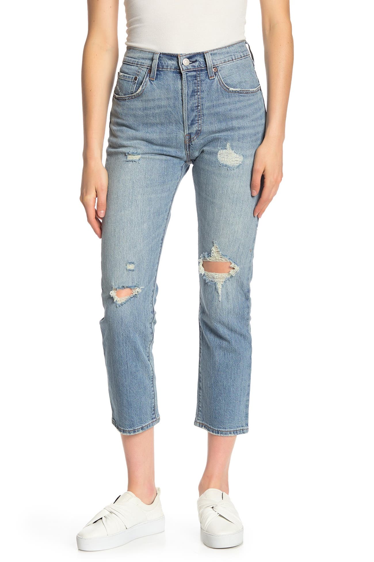 Levi's | 508 Distressed Cropped Jeans | Nordstrom Rack