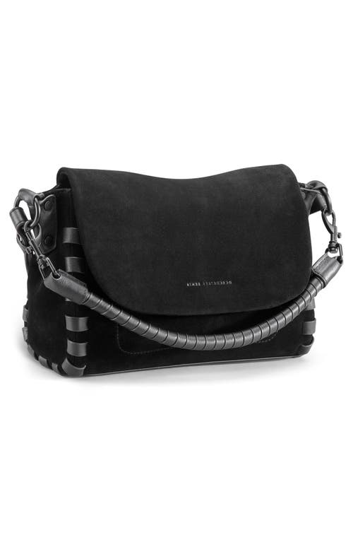 Shop Aimee Kestenberg Zen Convertible Crossbody In Black Suede