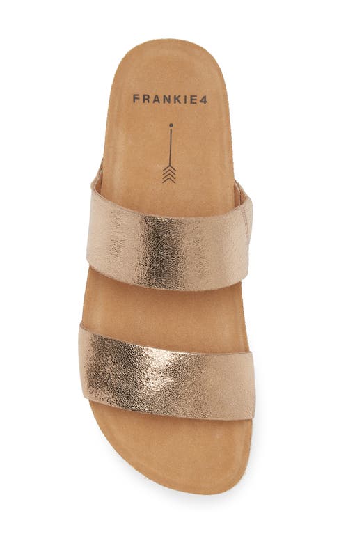 Shop Frankie4 Maria Iii Slide Sandal In Rose Gold