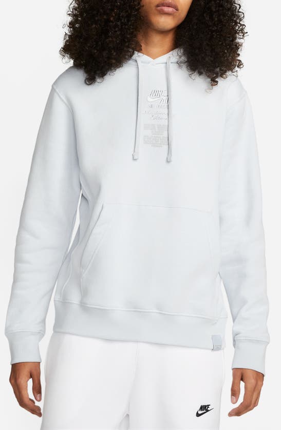 Shop Nike Sportswear Club Fleece Pullover Hoodie In Pure Platinum