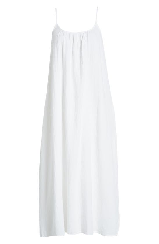 Shop Caslon (r) Cami Midi Dress In White