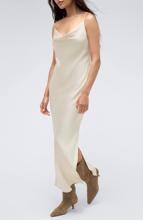 Shop Kenneth Cole Cowl Neck Slipdress In Kc White