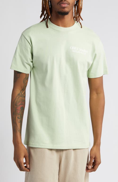 Obey Studios Cotton Graphic T-Shirt Cucumber at Nordstrom,