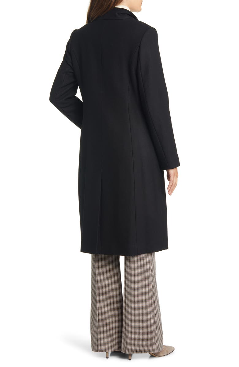 Cole Haan Signature Women's Asymmetric Zip Fine Twill Wool Blend Coat ...