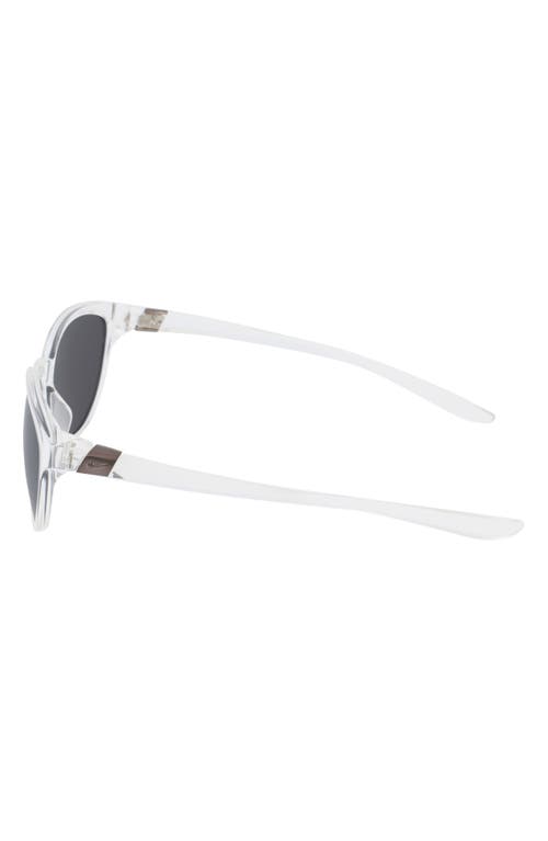 Shop Nike City Persona 57mm Cat Eye Sunglasses In Clear/grey