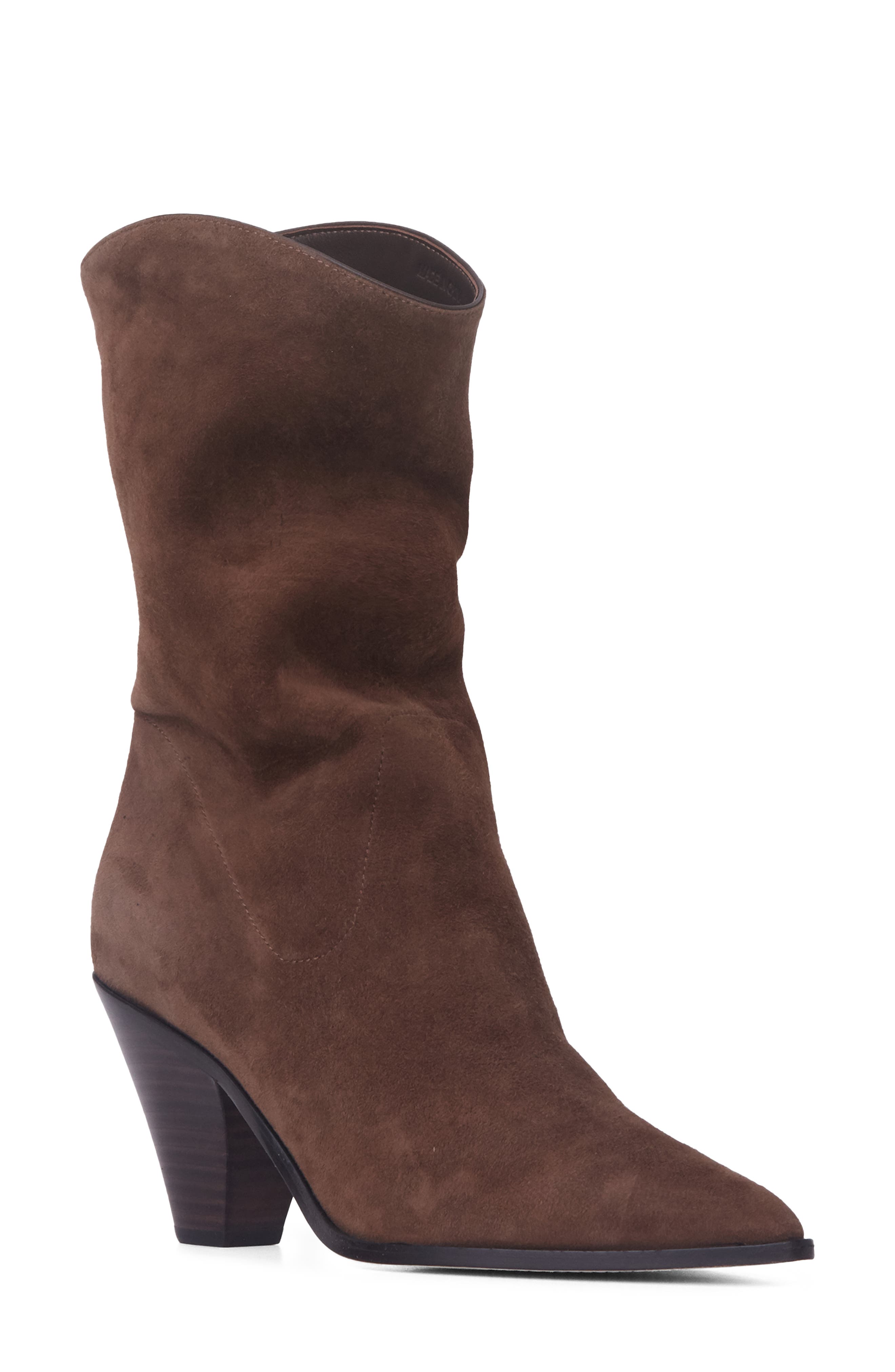 Paige Landyn Pointed Toe Bootie In Cocoa