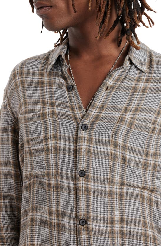 Shop John Varvatos Cole Plaid Button-up Shirt In Camel