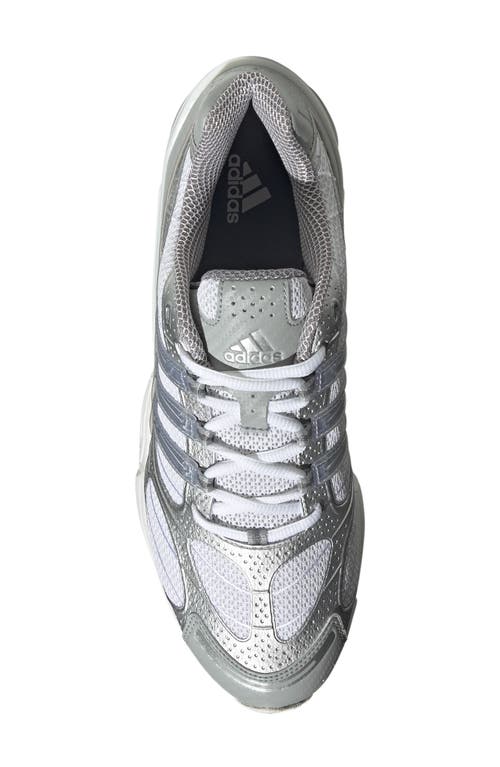 Shop Adidas Originals Adidas Ozweego Pro Sneaker In White/silver Metallic/white