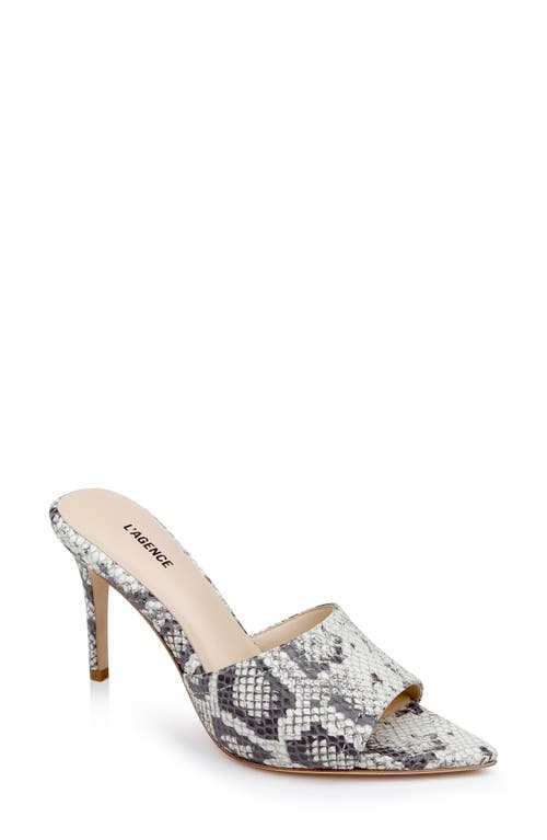 Shop L Agence L'agence Lolita Vii Slide Sandal In Sand/white