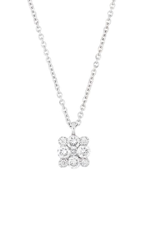 Getty Botanical Small Pendant Necklace in White Gold/Diamond