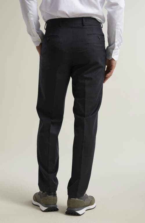 Samuelsohn Ice Wool Serge Suit In Charcoal