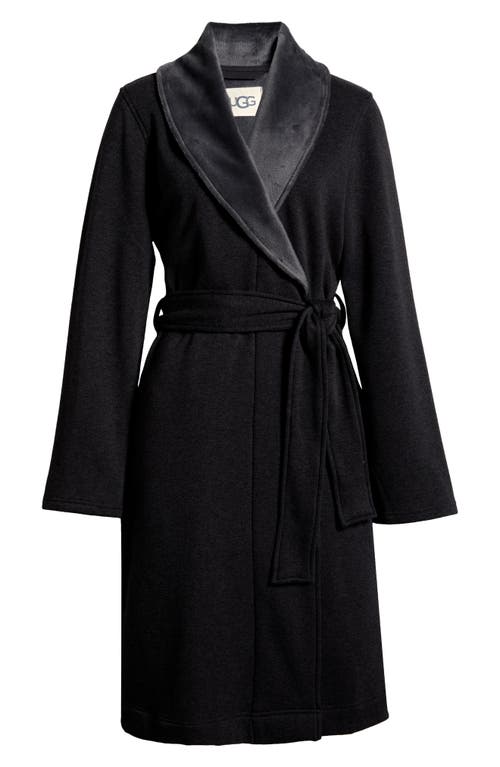 Shop Ugg(r) Duffield Robe In Black Bear Heather