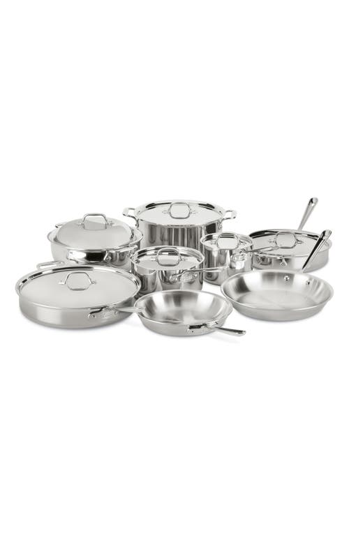 UPC 011644502683 product image for All-Clad D3 14-Piece Stainless Steel Cookware Set in Silver at Nordstrom | upcitemdb.com