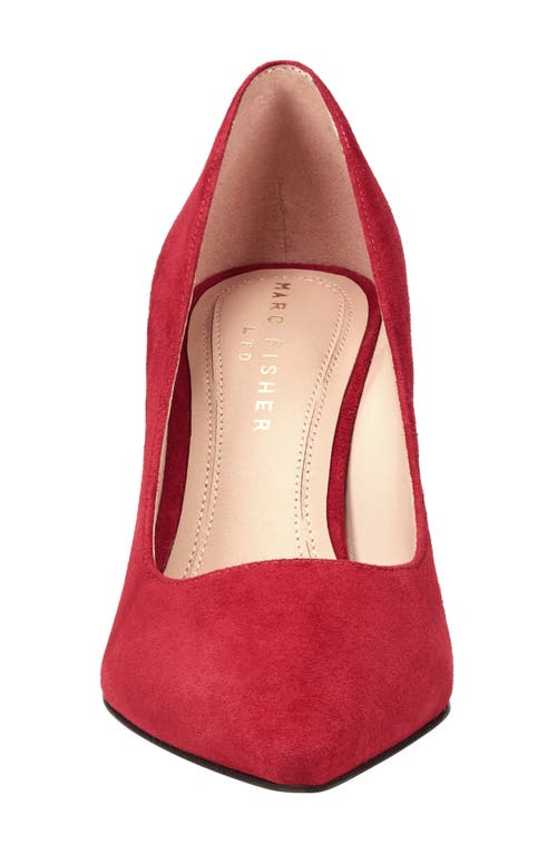 Shop Marc Fisher Ltd Zala Block Heel Pump In Medium Red 611