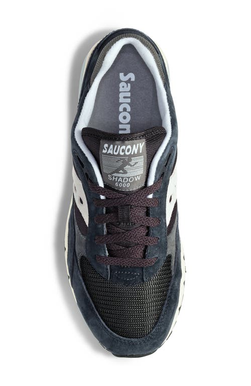 Shop Saucony Shadow 6000 Essential Sneaker In Navy/grey