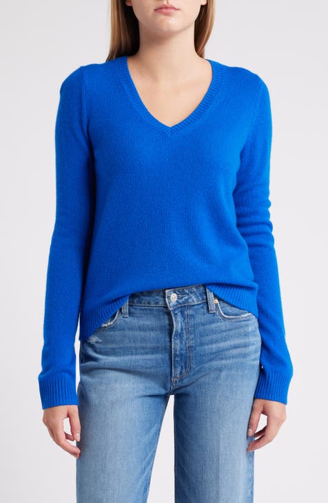 Cashmere sweater blue hotsell