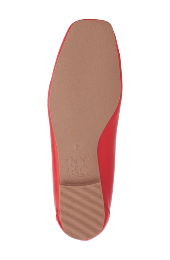 Shop New York And Company Paulina Ballet Flat In Red