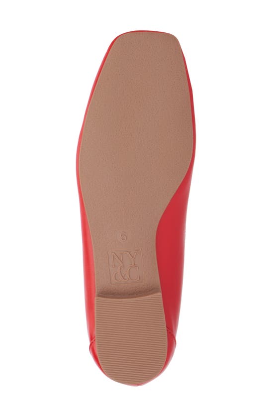 New York And Company Paulina Ballet Flat In Red
