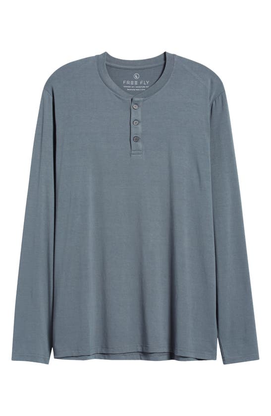 Free Fly Flex Performance Henley In Midnight