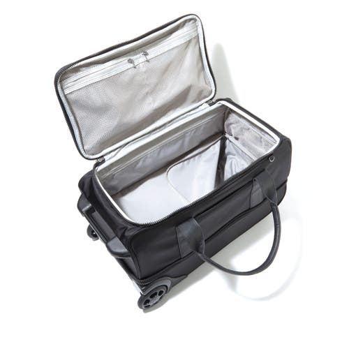 Baggallini Gramercy Wheeled Carry On Duffel Bag In Black