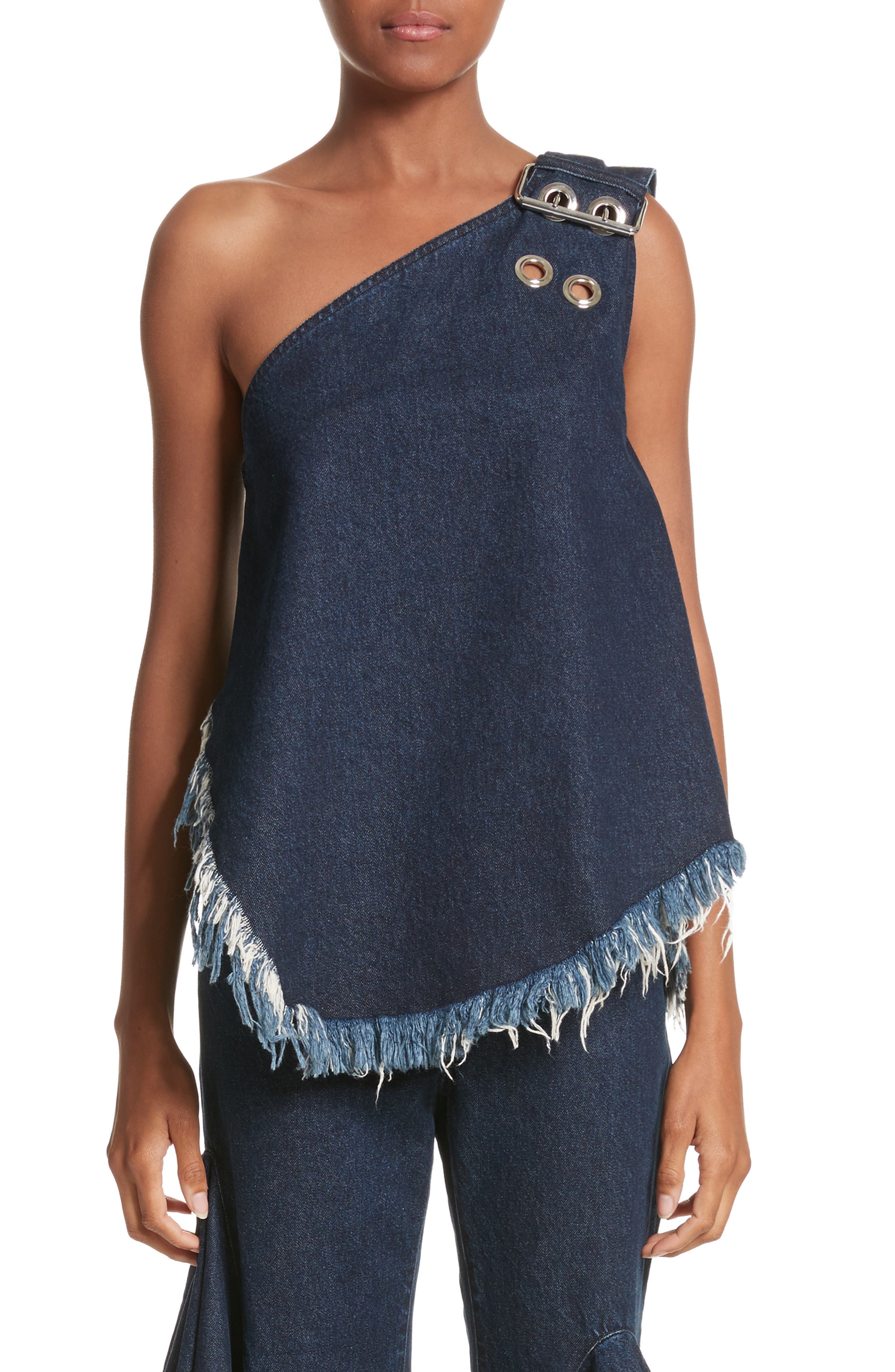 marques almeida denim top