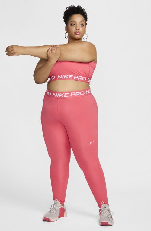 Shop Nike Pro 365 Leggings In Aster Pink/pinksicle/white