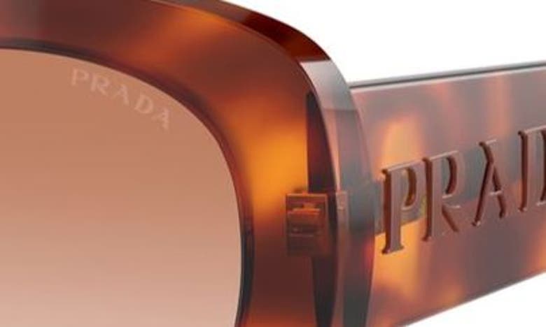 Shop Prada 54mm Oval Gradient Sunglasses In Brown Grad