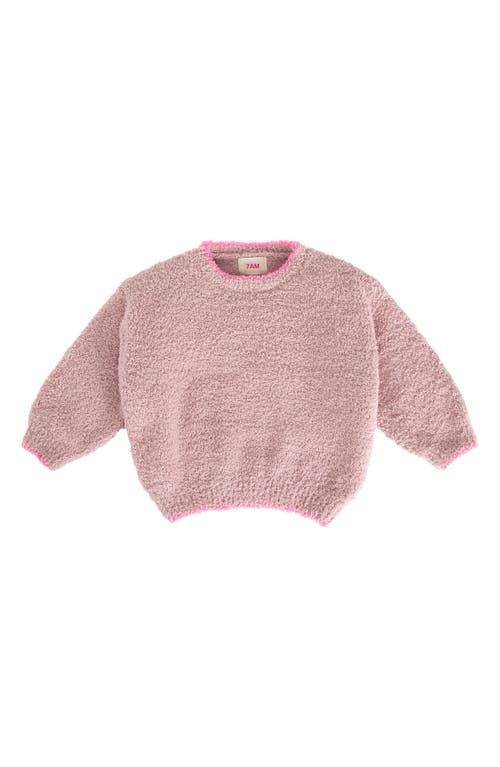 7 A.M. Enfant High Pile Fleece Recycled Polyester Sweater in Ash Rose 