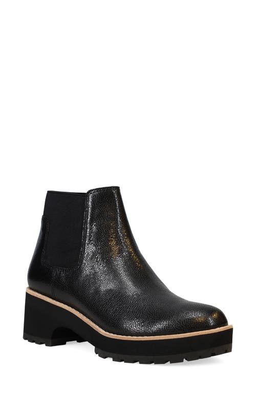 Jessa Lugged Chelsea Boot in Black